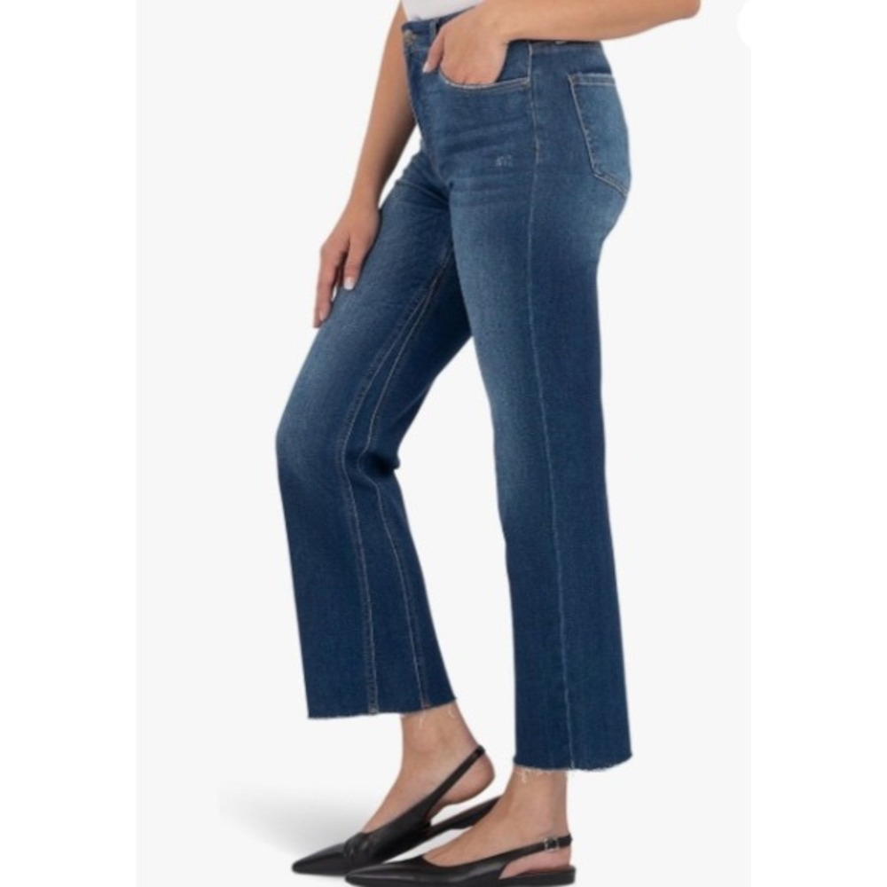 KUT from the Kloth Kelsey High Rise Ankle Flare Jeans Women's‎ Size 2 Denim - Picture 2 of 12